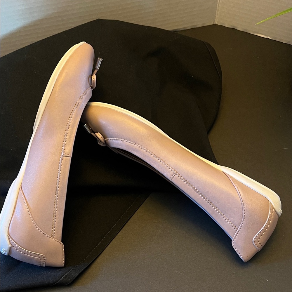 Sz 8 Geox D Charlene leather ballet flats in pink - Picture 8 of 12
